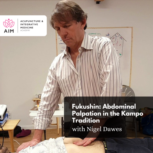 Fukushin: Abdominal Palpation in The Kampo Tradition with Nigel Dawes